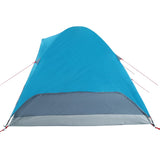 Tenda da Campeggio a Cupola per 4 Persone Blu Impermeabile