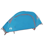 Tenda da Campeggio a Cupola per 1 Persona Blu Impermeabile