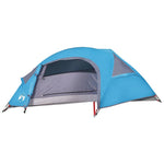 Tenda da Campeggio a Cupola per 1 Persona Blu Impermeabile