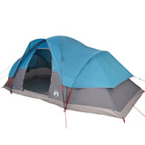 Tenda da Campeggio a Cupola per 9 Persone Blu Impermeabile