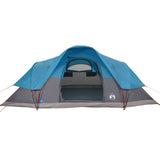 Tenda da Campeggio a Cupola per 9 Persone Blu Impermeabile