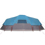 Tenda Familiare a Cupola per 11 Persone Blu Impermeabile