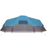 Tenda Familiare a Cupola per 11 Persone Blu Impermeabile