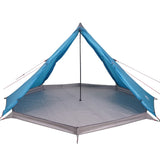 Tenda Familiare Tipi per 8 Persone Blu Impermeabile