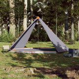 Tenda Familiare Tipi 8 Persone Grigia e Arancione Impermeabile