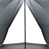 Tenda Familiare Tipi 8 Persone Grigia e Arancione Impermeabile