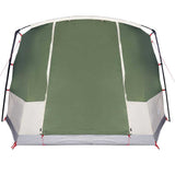 Tenda da Campeggio a Tunnel per 4 Persone Verde Impermeabile