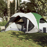 Tenda Familiare Cabina per 6 Persone Verde Impermeabile