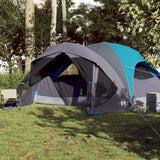 Tenda Familiare Cabina per 6 Persone Blu Impermeabile