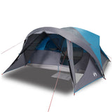 Tenda Familiare Cabina per 6 Persone Blu Impermeabile