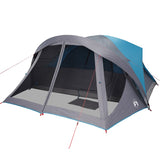 Tenda Familiare Cabina per 6 Persone Blu Impermeabile