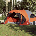 Tenda Familiare Cabina 6 Persone Grigia Arancione Impermeabile