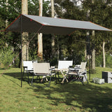 Telone da Campeggio Grigio/Arancione 400x294 cm Impermeabile