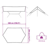 Telone da Campeggio Grigio/Arancione 500x294 cm Impermeabile