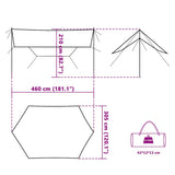 Telone da Campeggio Blu 460x305x210 cm Impermeabile