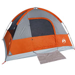 Tenda da Campeggio a Cupola 3 Persone Arancione Impermeabile
