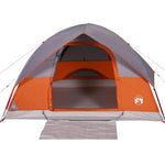 Tenda Familiare a Cupola 6 Persone Arancione Impermeabile