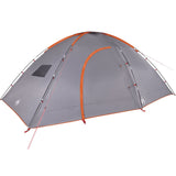 Tenda da Campeggio per 8 Persone Arancione Impermeabile