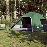 Tenda da Campeggio a Cupola per 4 Persone Verde Impermeabile