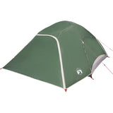 Tenda da Campeggio a Cupola per 4 Persone Verde Impermeabile