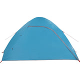 Tenda da Campeggio a Cupola per 4 Persone Blu Impermeabile