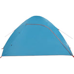 Tenda da Campeggio a Cupola per 4 Persone Blu Impermeabile