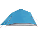 Tenda da Campeggio a Cupola per 4 Persone Blu Impermeabile