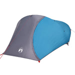 Tenda da Campeggio a Cupola per 4 Persone Blu Impermeabile