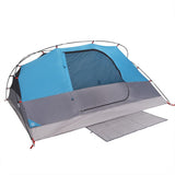 Tenda da Campeggio a Cupola per 4 Persone Blu Impermeabile