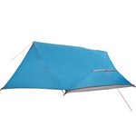 Tenda da Campeggio a Cupola per 4 Persone Blu Impermeabile