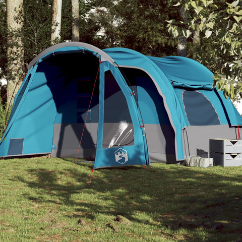 Tenda Familiare per 6 Persone Blu Impermeabile