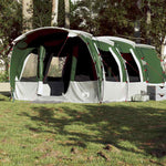 Tenda Familiare a Tunnel per 8 Persone Verde Impermeabile