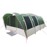 Tenda Familiare a Tunnel per 8 Persone Verde Impermeabile