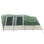 Tenda Familiare a Tunnel per 8 Persone Verde Impermeabile