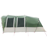 Tenda Familiare a Tunnel per 8 Persone Verde Impermeabile