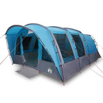 Tenda Familiare a Tunnel per 8 Persone Blu Impermeabile