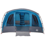 Tenda Familiare a Tunnel per 8 Persone Blu Impermeabile