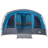 Tenda Familiare a Tunnel per 8 Persone Blu Impermeabile