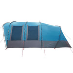 Tenda Familiare a Tunnel per 8 Persone Blu Impermeabile