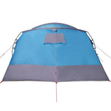 Tenda Familiare a Tunnel per 8 Persone Blu Impermeabile