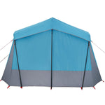 Tenda da Campeggio a Cabina per 5 Persone Blu Impermeabile