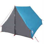 Tenda da Campeggio Telaio ad A per 2 Persone Blu Impermeabile