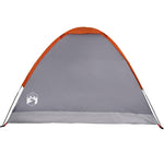 Tenda da Campeggio a Cupola 4 Persone Grigio e Arancione