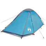 Tenda da Campeggio a Cupola per 2 Persone Blu Impermeabile