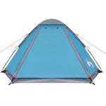 Tenda da Campeggio a Cupola per 2 Persone Blu Impermeabile