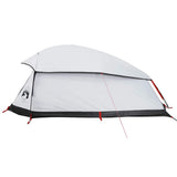 Tenda Campeggio a Cupola 1 Persona Bianca Tessuto Impermeabile