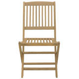 Sedie Giardino Pieghevoli 4 pz 44x50x88cm Legno Massello Acacia