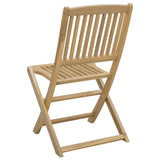 Sedie Giardino Pieghevoli 4 pz 44x50x88cm Legno Massello Acacia