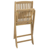 Sedie Giardino Pieghevoli 4 pz 44x50x88cm Legno Massello Acacia
