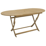 Tavolo da Giardino Pieghevole 160x85x75cm Legno Massello Acacia